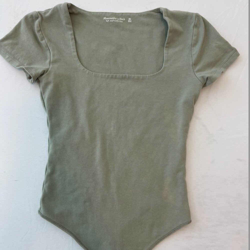 Abercrombie & Fitch Soft A&F Collection Green Body Suit